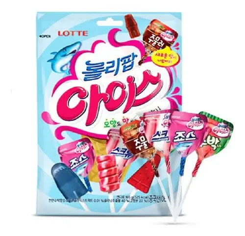 DULCES LOLIPOP ICE SABOR HELADOS COREANOS LOTTE 132g x 14 UNIDADES