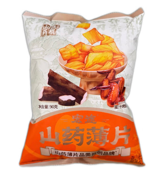 PAPAS DE ÑAME SABOR ALITAS DE POLLO BARBACOA 70g x 24 UNIDADES