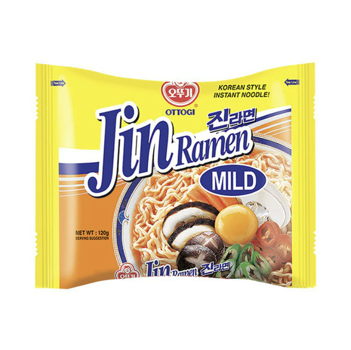 JIN RAMYEON BOLSA SABOR SUAVE OTTOGI 120g x 40 UNIDADES