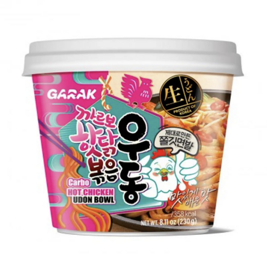 FIDEOS UDON HOT CARBO CHICKEN GARAK BOWL 230g X 12 UNIDADES
