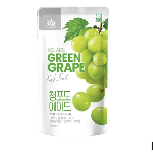 POUCH GREEN GRAPE ADE BALANCE GROW 230ml X 50 UNIDADES
