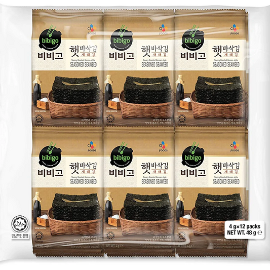 ALGA SAZONADA SNACK SABOR ORIGINAL BIBIGO 5g x 12 UNIDADES x 10 PAQUETES