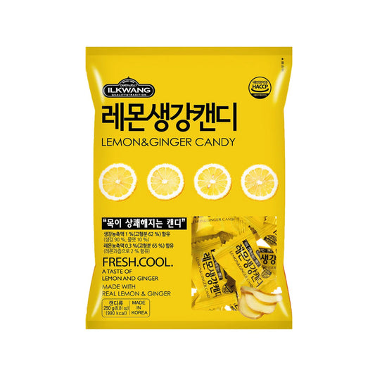 DULCES DE LIMON JENGIBRE ILKWANG 250g X 10 UNIDADES