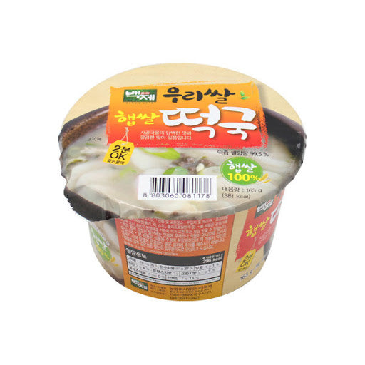 SOPA DE TTEOK INSTANTANEO VASO GRANDE BAEKJE FOOD 163g x 16 UNIDADES