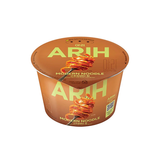 [PRE-VENTA] ARIH RAMYEON SABOR SALSA DE AJI GOCHUJANG Y MANTEQUILLA VASO GRANDE PALDO 125g X 6 UNIDADES