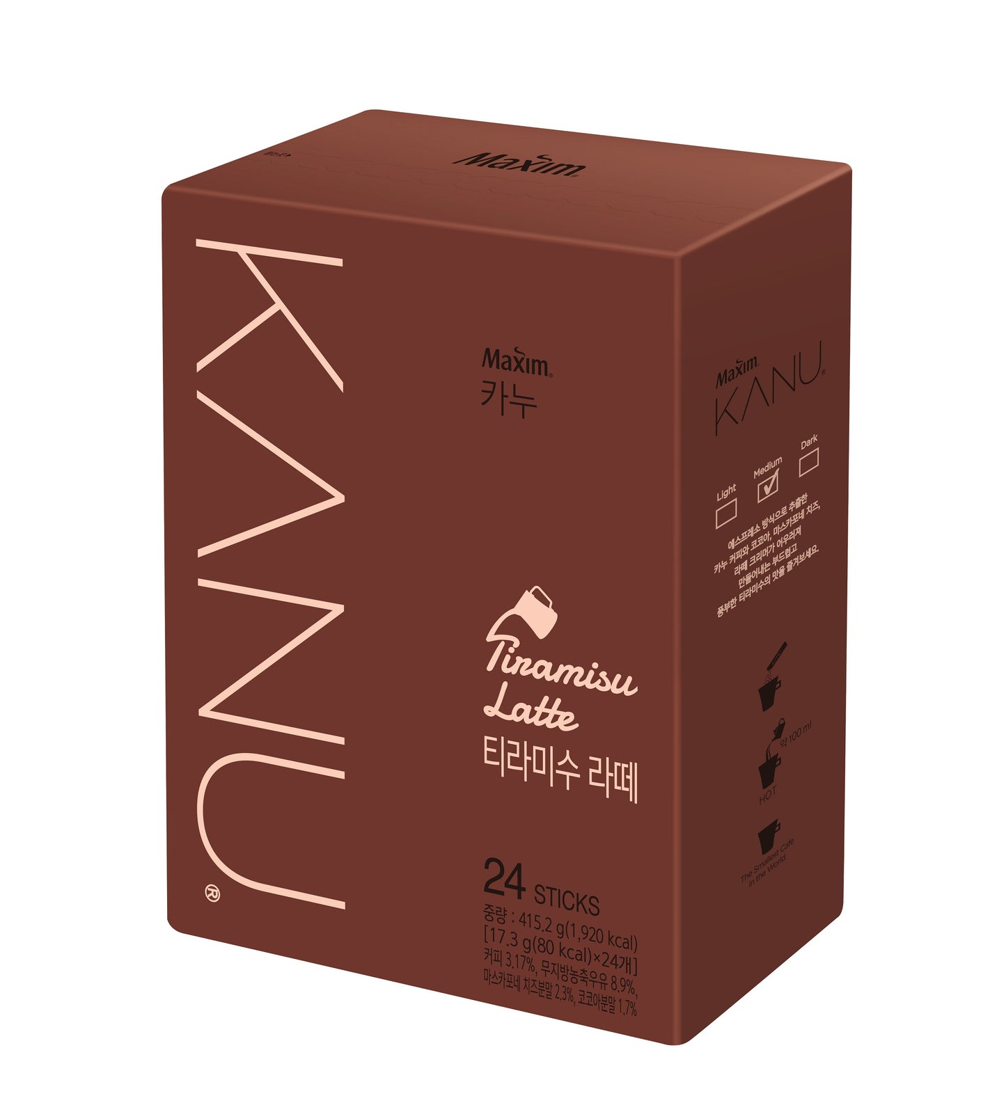 KANU CAFE SABOR TIRAMISU LATTE DONGSUH 415.2g x 8 UNIDADES