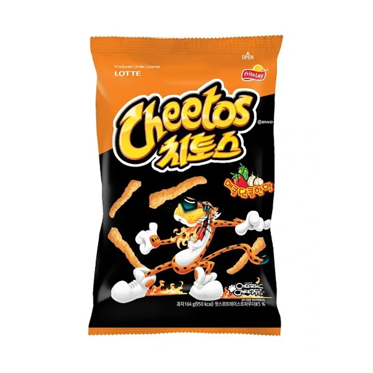 SNACK CHEETOS SABOR DULCE PICANTE LOTTE 82g x 12 UNIDADES