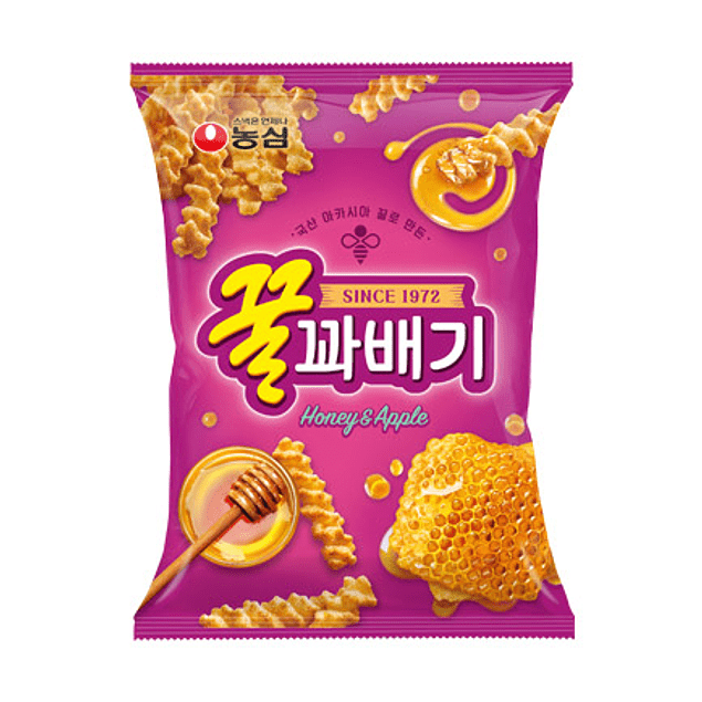 SNACK SABOR MANZANA Y MIEL NONGSHIM 90g x 20 UNIDADES