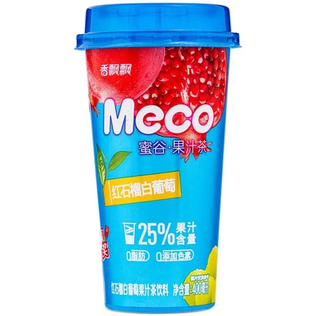 MECO TE HELADO SABOR GRANADA Y UVA VERDE 400ml x 15 UNIDADES