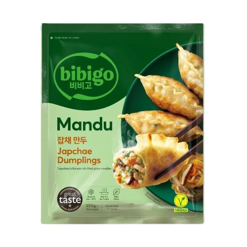 MANDU PLANTABLE  VEGANO JAPCHAE  BIBIGO 420g x 16 UNIDADES