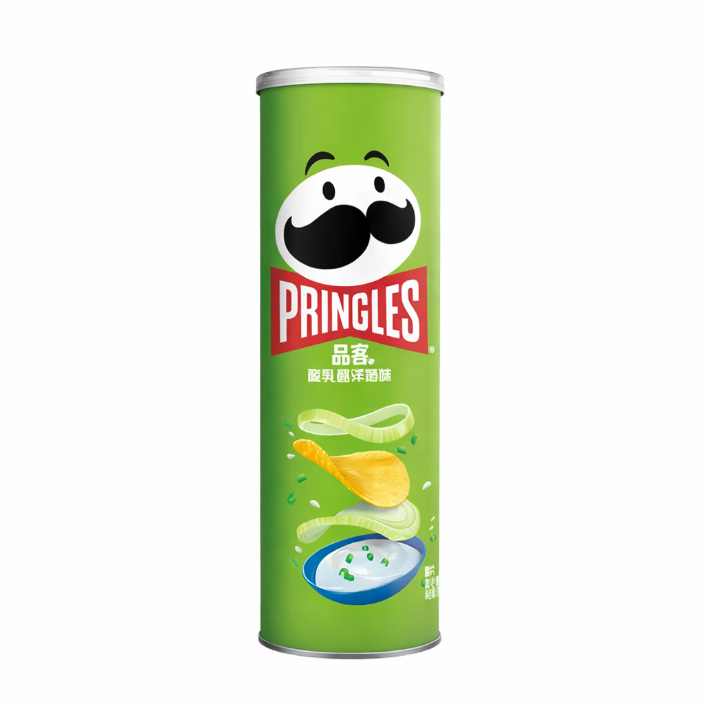 PAPAS PRINGLES SABOR CREMA ACIDA Y CEBOLLA 110g x 20 UNIDADES