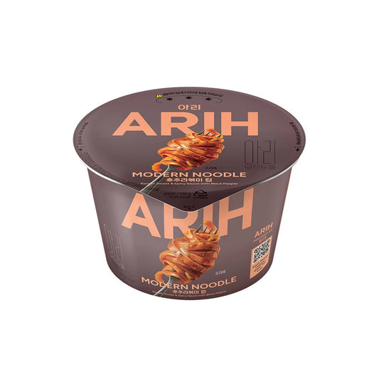 [PRE-VENTA] ARIH RAMYEON SABOR TTEOKPOKKI DE PIMIENTA NEGRA VASO GRANDE PALDO 130g X 6 UNIDADES