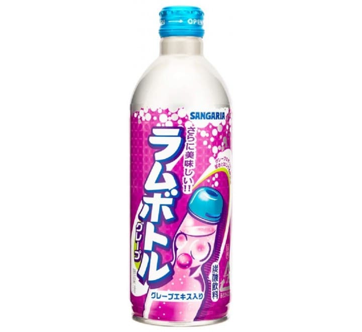 SANGARIA RAMUNE SABOR UVA 500ml x 24 UNIDADES