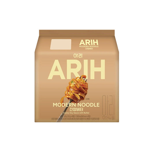 [PRE-VENTA] ARIH RAMYEON SABOR SALSA DE SOYA Y MANTEQUILLA BOLSA PALDO 135g X 16 UNIDADES